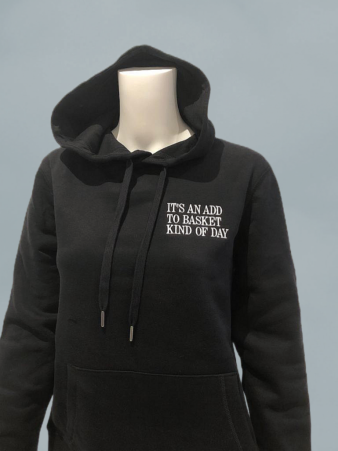 Men's Embroidered Hoodie Embroidered with Your Slogan Choice